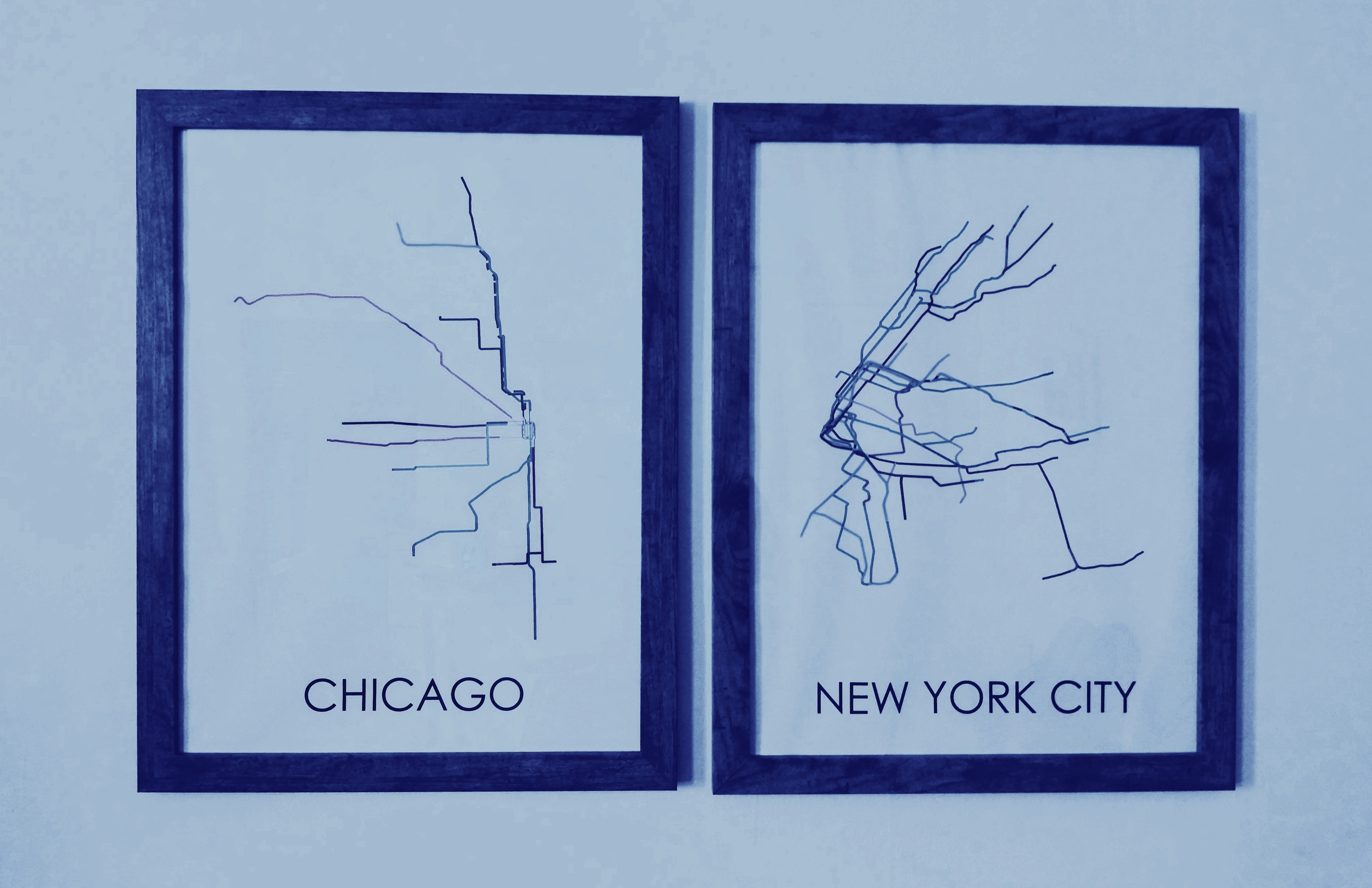 DIY Chicago and New York Transit Posters