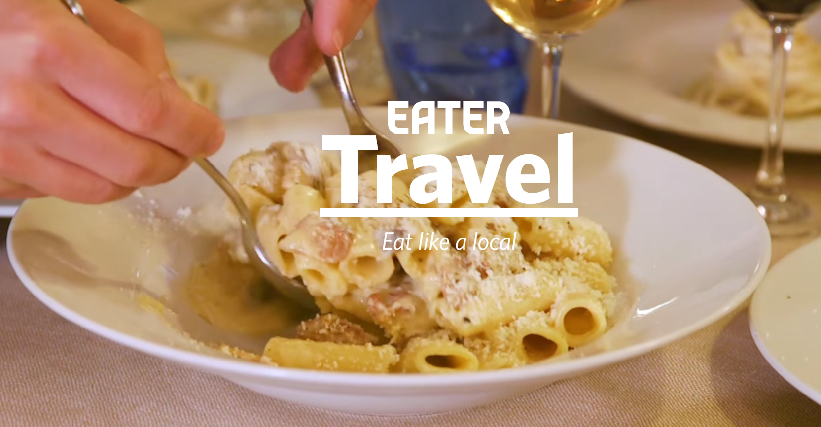 Screenshot of eater travel guide